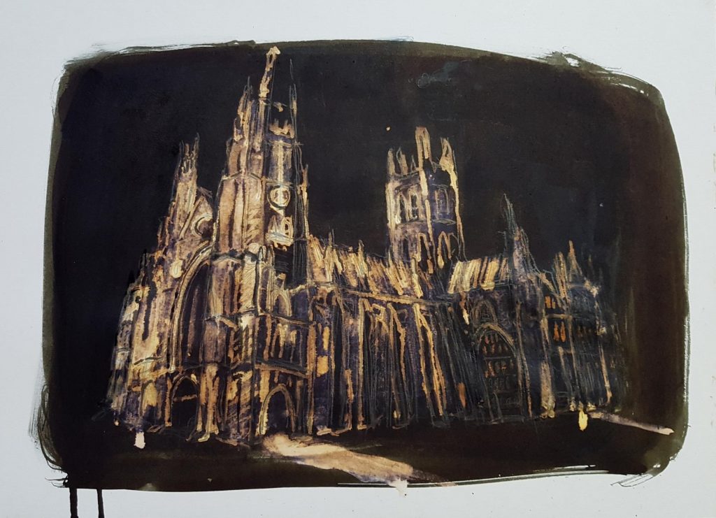 Painting of Canterbury Cathedral